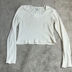 Women's Cream Long Sleeve Top